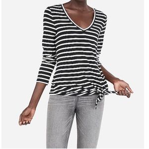 NWT Express B&W Striped Tee